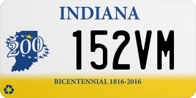 IN license plate 152VM