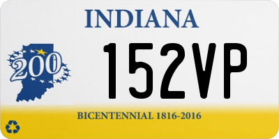 IN license plate 152VP