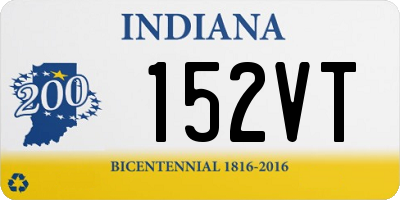 IN license plate 152VT