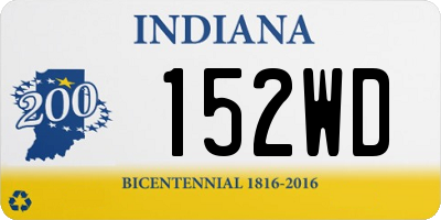 IN license plate 152WD