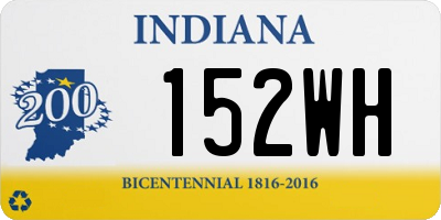 IN license plate 152WH