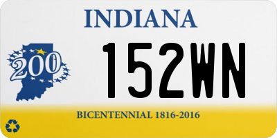 IN license plate 152WN