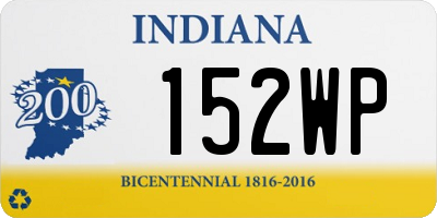 IN license plate 152WP