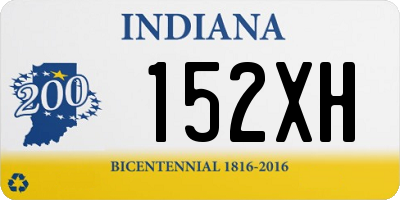 IN license plate 152XH