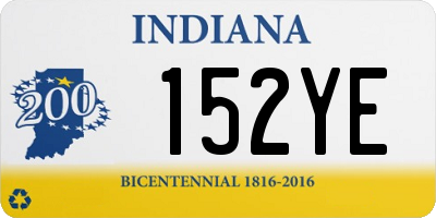 IN license plate 152YE