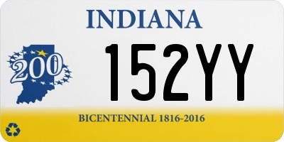 IN license plate 152YY