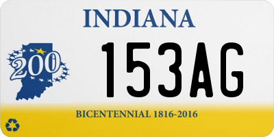 IN license plate 153AG