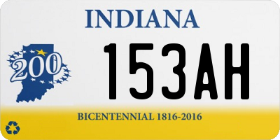 IN license plate 153AH