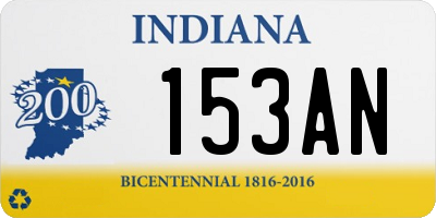 IN license plate 153AN