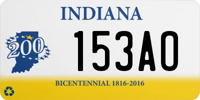 IN license plate 153AO