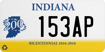 IN license plate 153AP