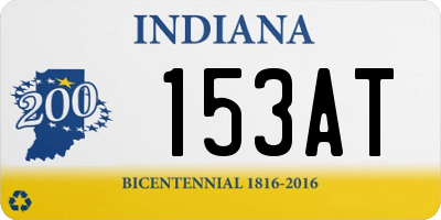 IN license plate 153AT