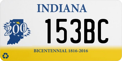 IN license plate 153BC