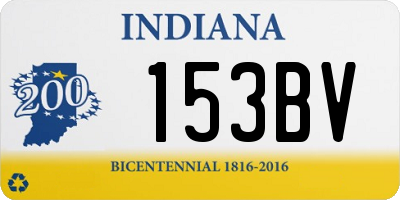 IN license plate 153BV