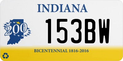 IN license plate 153BW