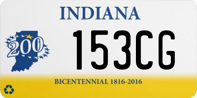 IN license plate 153CG