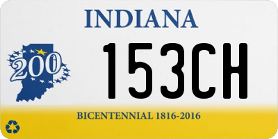 IN license plate 153CH