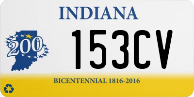 IN license plate 153CV