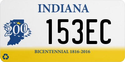 IN license plate 153EC