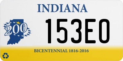 IN license plate 153EO