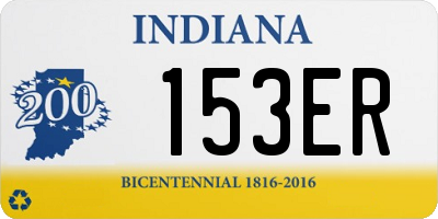 IN license plate 153ER