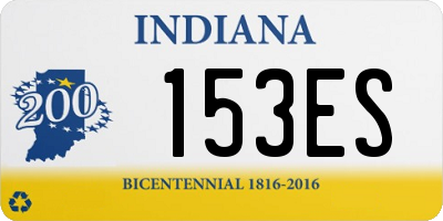 IN license plate 153ES