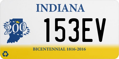 IN license plate 153EV