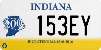 IN license plate 153EY