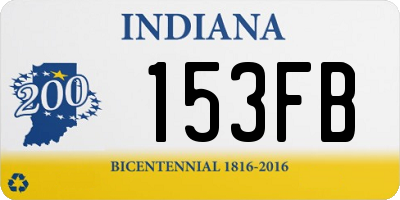 IN license plate 153FB