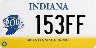 IN license plate 153FF