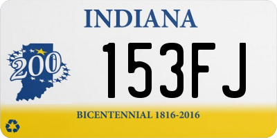 IN license plate 153FJ