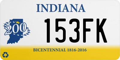 IN license plate 153FK