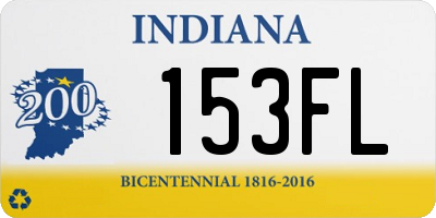 IN license plate 153FL