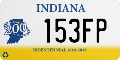 IN license plate 153FP