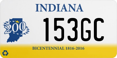 IN license plate 153GC