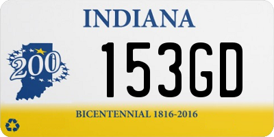 IN license plate 153GD