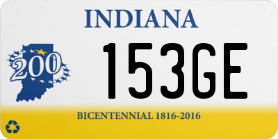 IN license plate 153GE