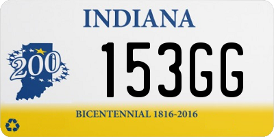 IN license plate 153GG