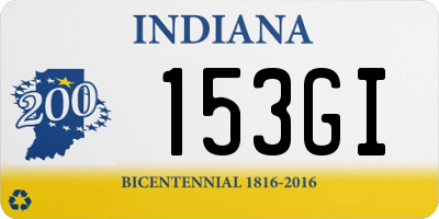 IN license plate 153GI