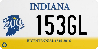 IN license plate 153GL