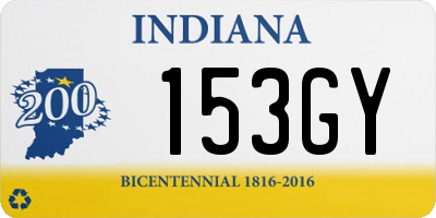 IN license plate 153GY