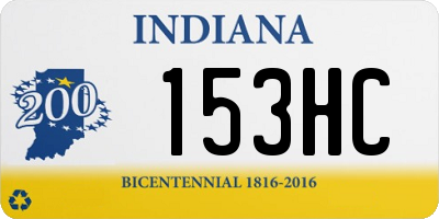 IN license plate 153HC