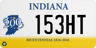 IN license plate 153HT