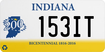 IN license plate 153IT