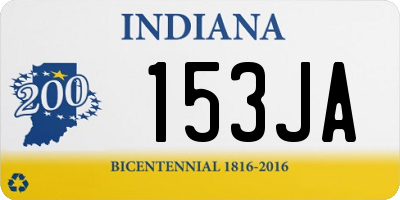 IN license plate 153JA