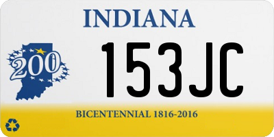 IN license plate 153JC