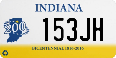 IN license plate 153JH