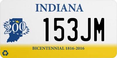 IN license plate 153JM