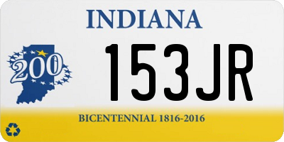 IN license plate 153JR