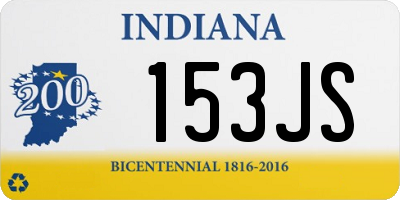 IN license plate 153JS